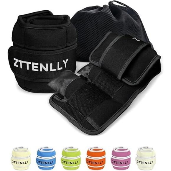 Adjustable Ankle Weights for Women Men and Kids | 1 Pair 5 10 15 18 20 Lbs Leg - Picture 7 of 7